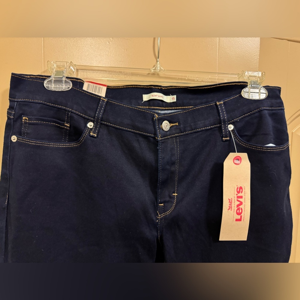 Levi's Midnight Blue 524 Skinny Jeans